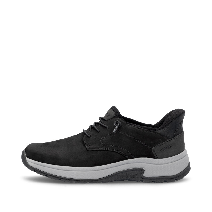 zapatos negros con elástico para hombre rieker 11050-00
