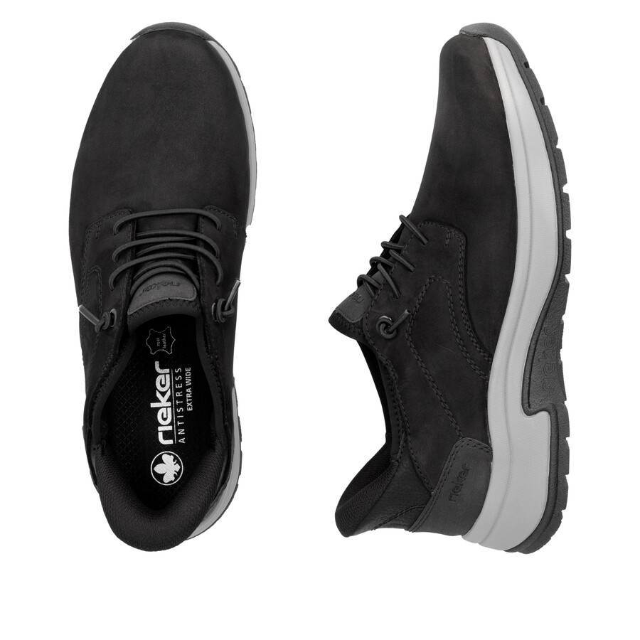 zapatos negros con elástico para hombre rieker 11050-00