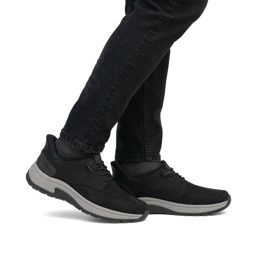 zapatos negros con elástico para hombre rieker 11050-00