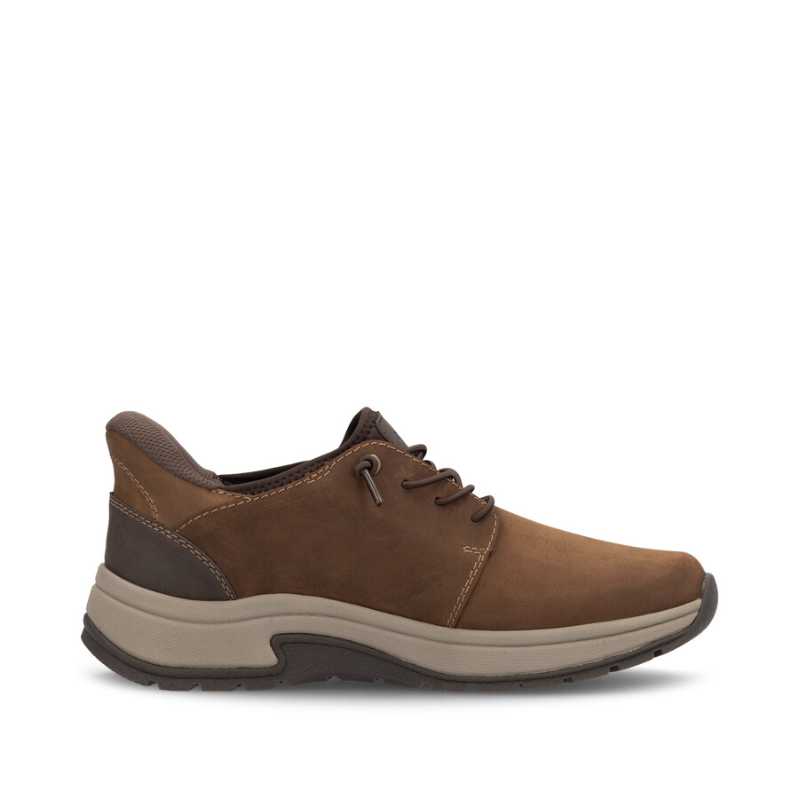 zapatos marrones con elástico para hombre rieker 11050-22