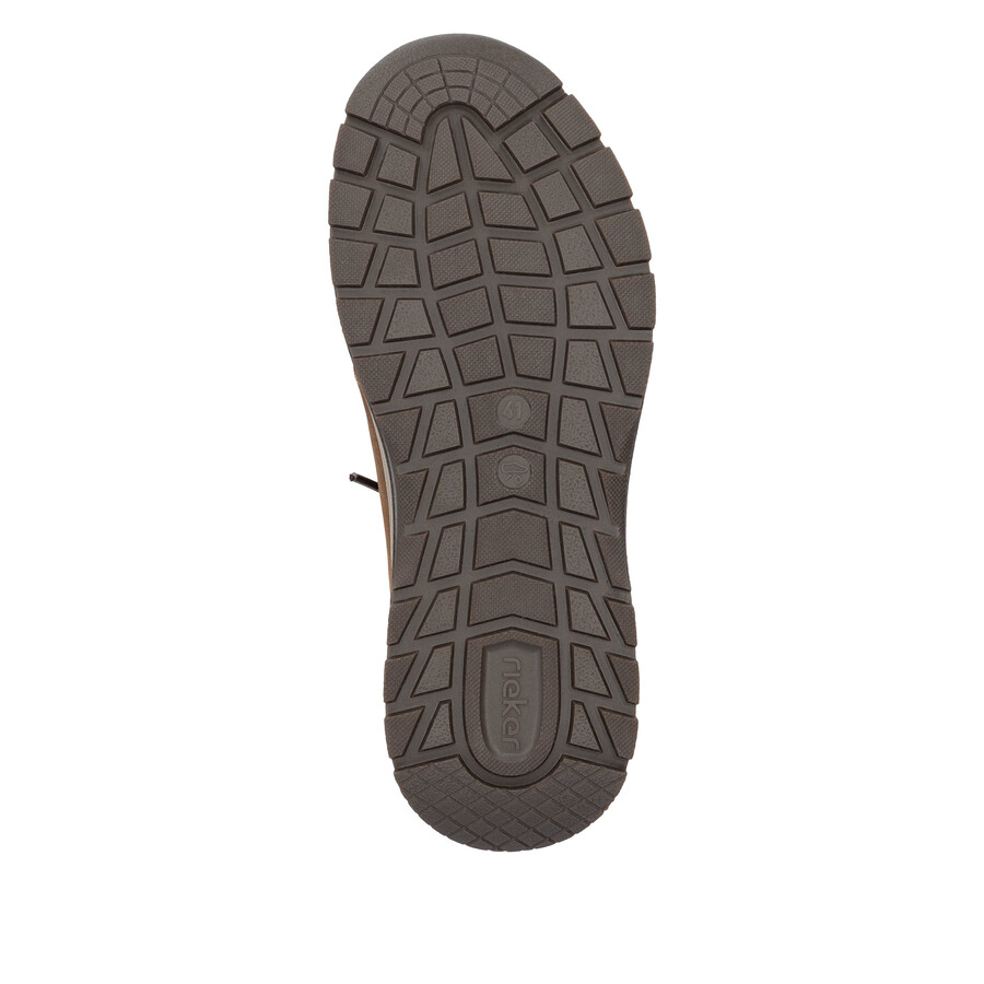 zapatos marrones con elástico para hombre rieker 11050-22