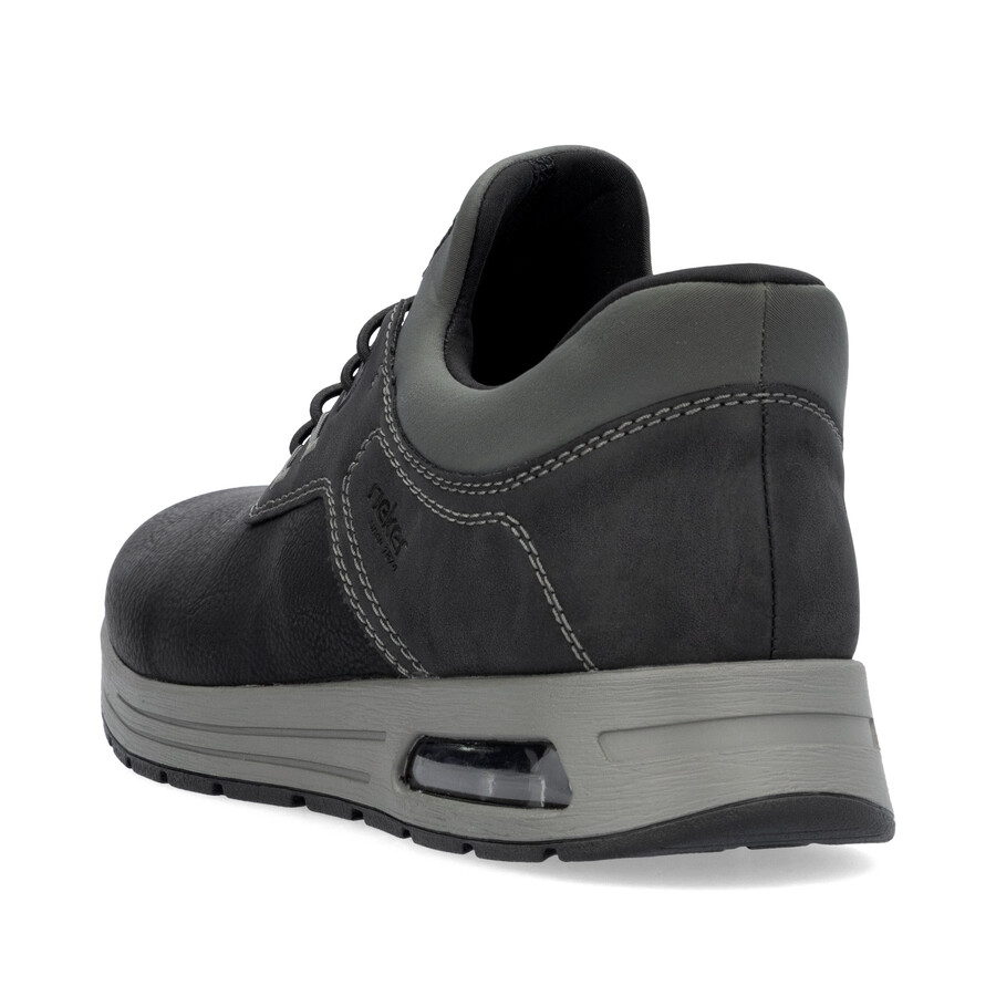 zapatos negros con elástico para hombre rieker b1051-00
