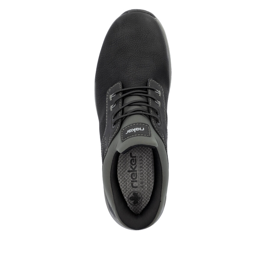 zapatos negros con elástico para hombre rieker b1051-00