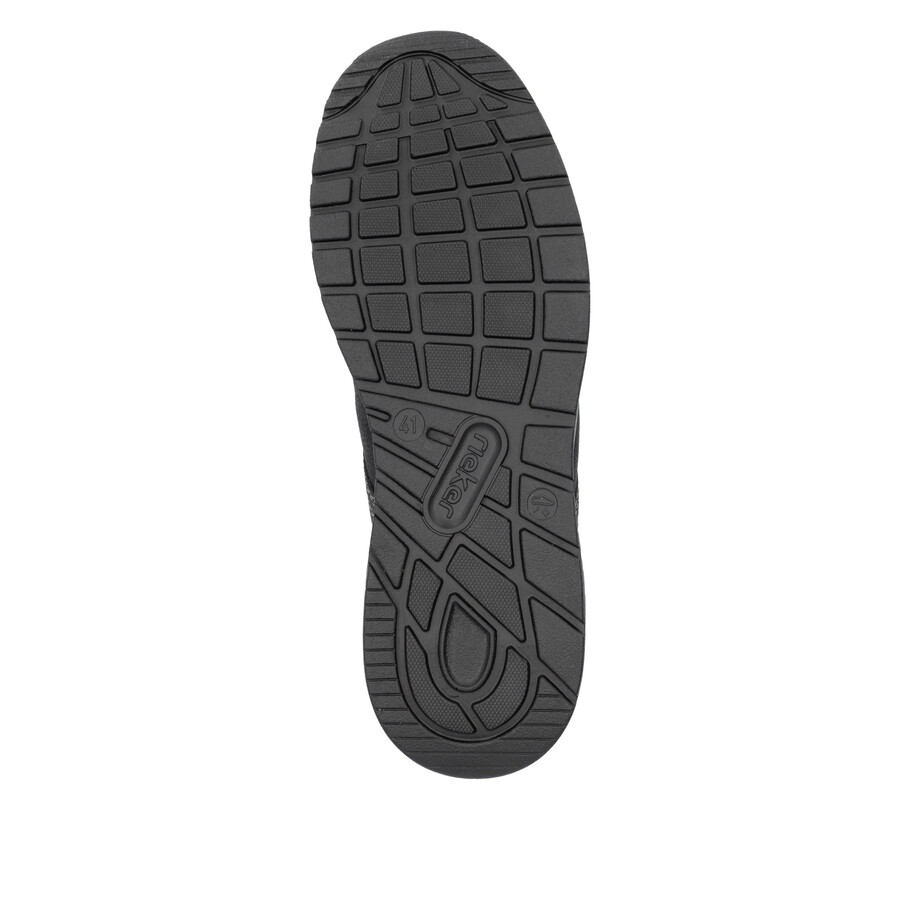 zapatos negros con elástico para hombre rieker b1051-00