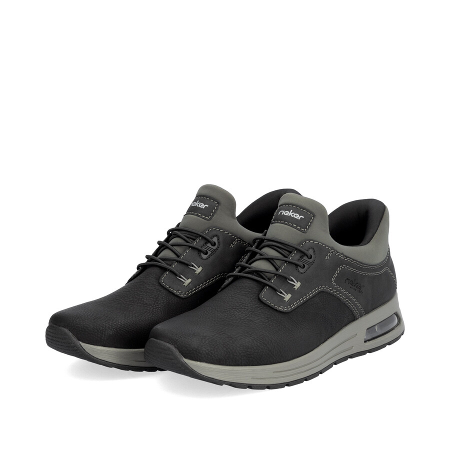 zapatos negros con elástico para hombre rieker b1051-00