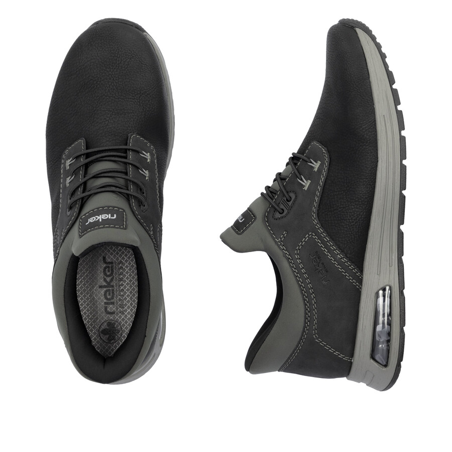 zapatos negros con elástico para hombre rieker b1051-00