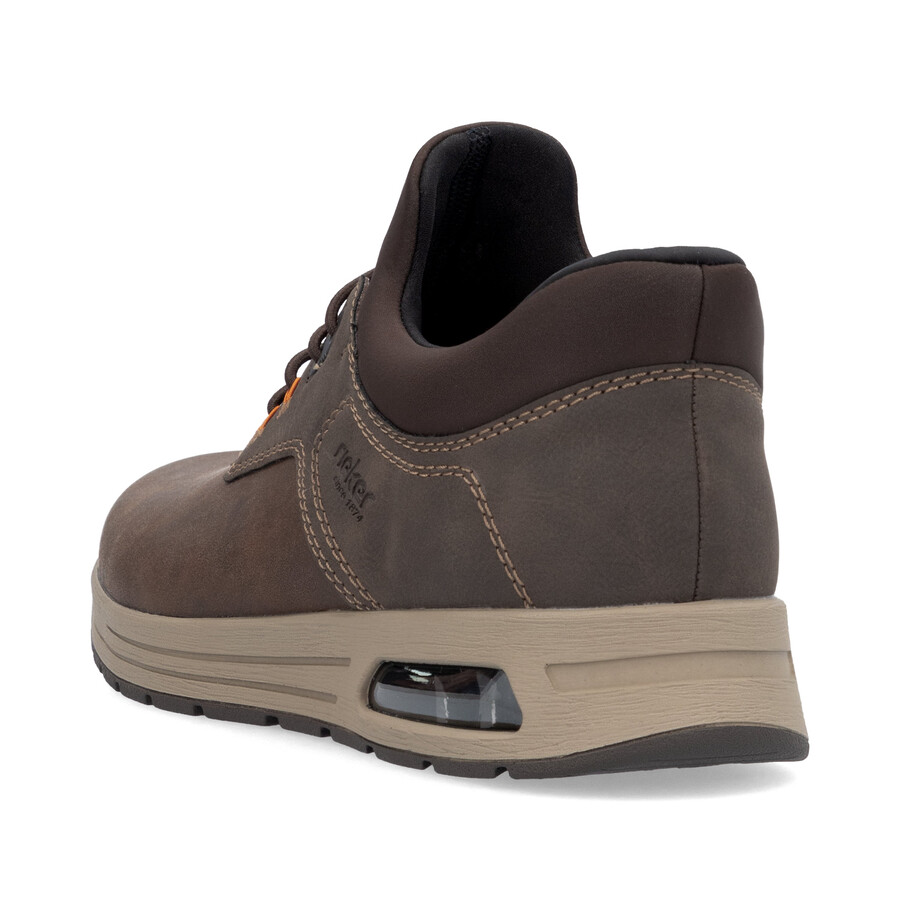zapatos elásticos marrones para hombre rieker b1051-25