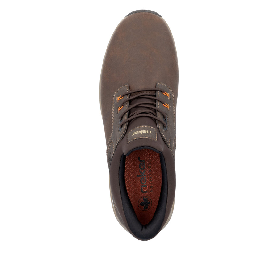 zapatos elásticos marrones para hombre rieker b1051-25