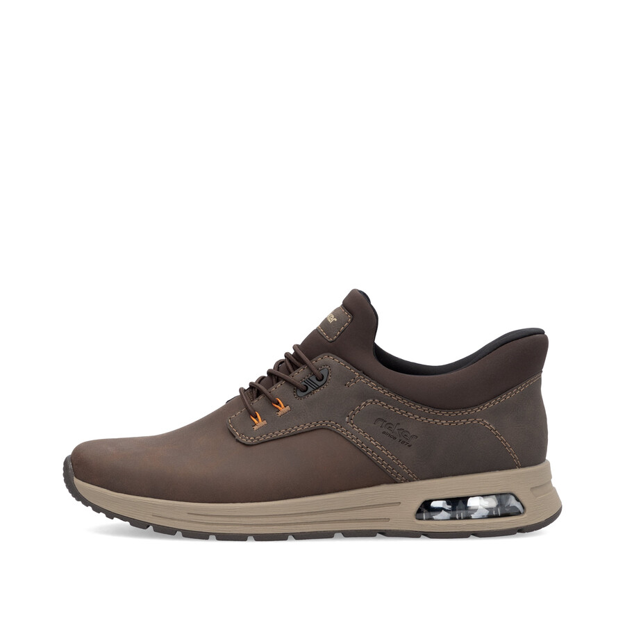 zapatos elásticos marrones para hombre rieker b1051-25