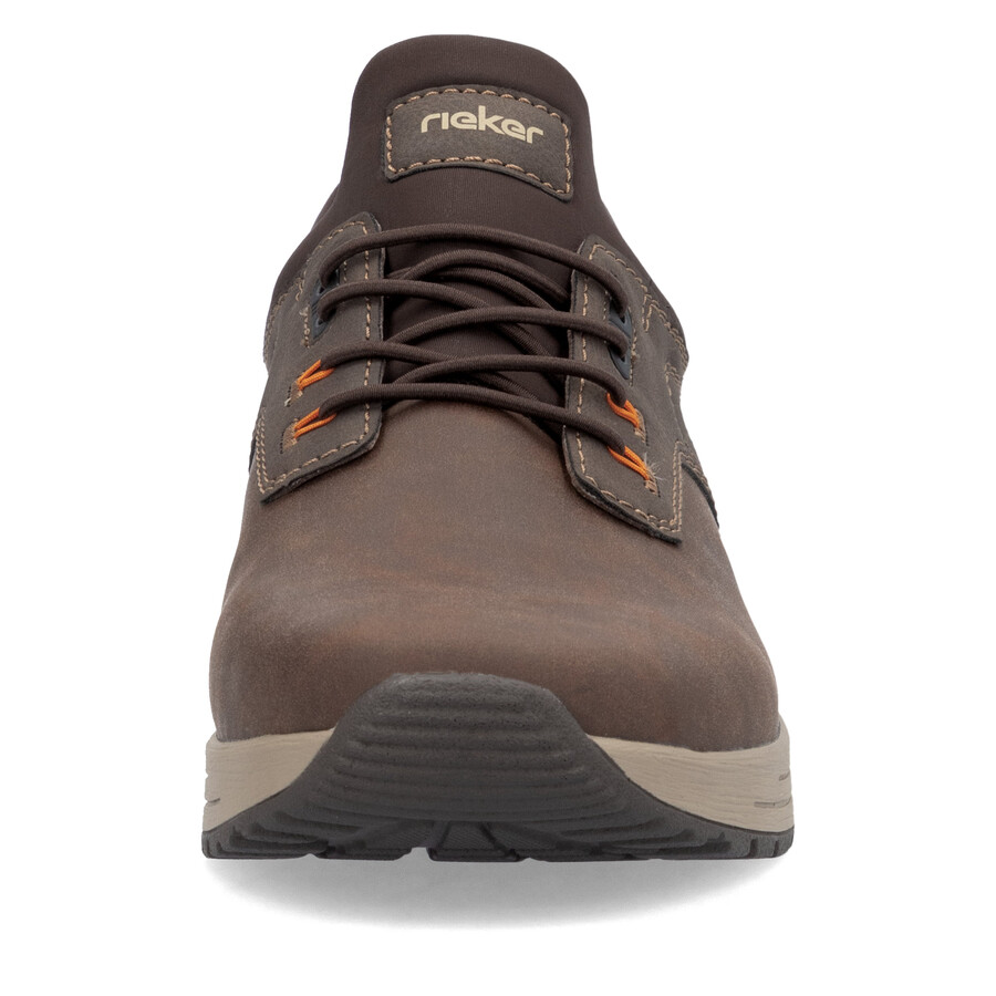 zapatos elásticos marrones para hombre rieker b1051-25