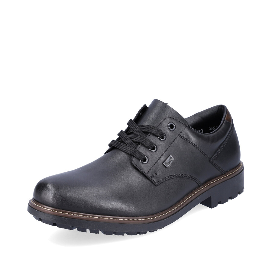 zapatos negros con elástico para hombre rieker f4611-00