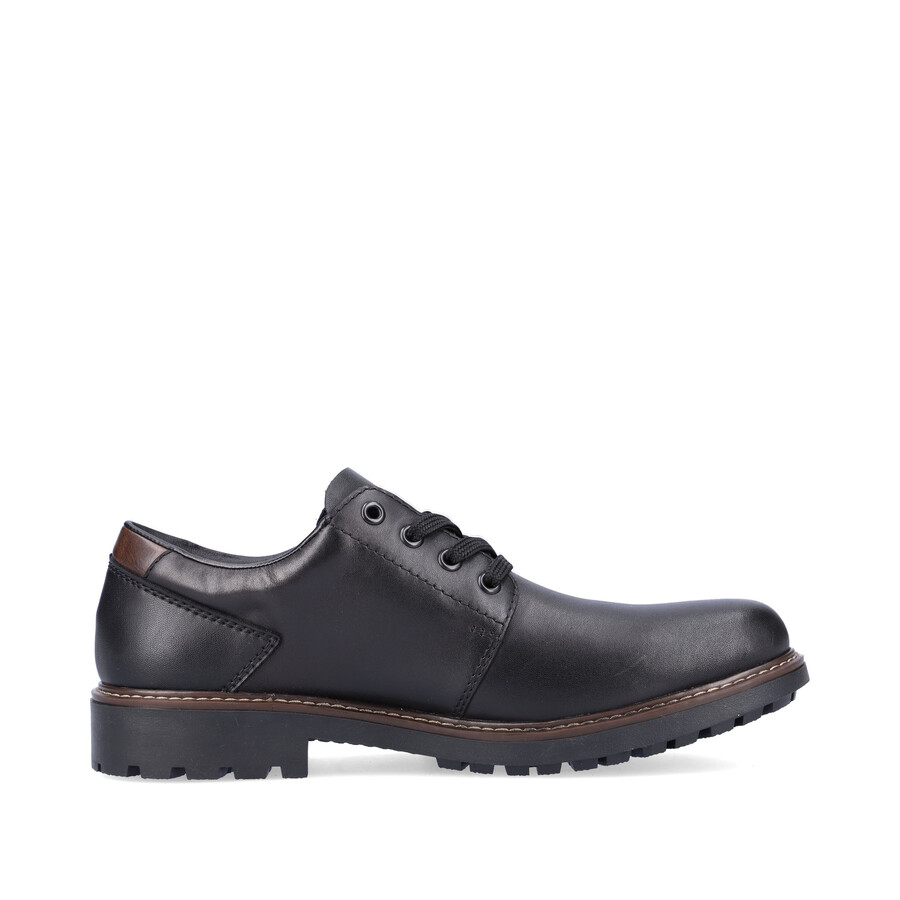 zapatos negros con elástico para hombre rieker f4611-00
