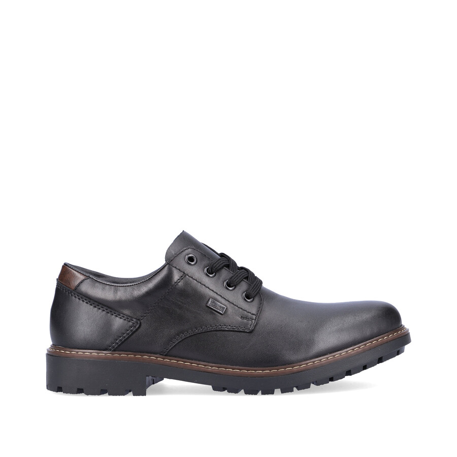 zapatos negros con elástico para hombre rieker f4611-00