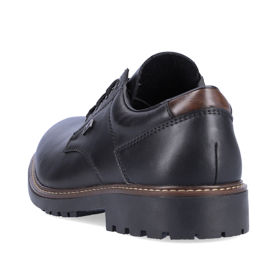 zapatos negros con elástico para hombre rieker f4611-00