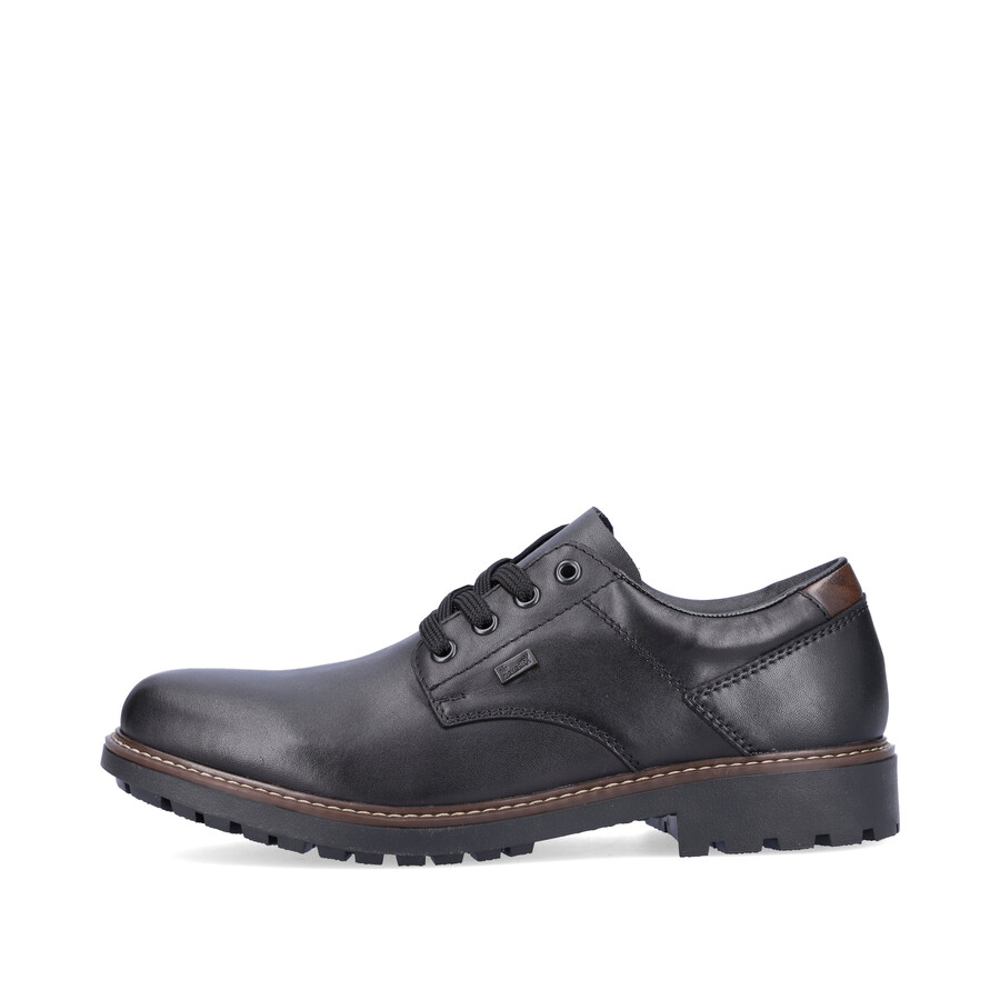 zapatos negros con elástico para hombre rieker f4611-00