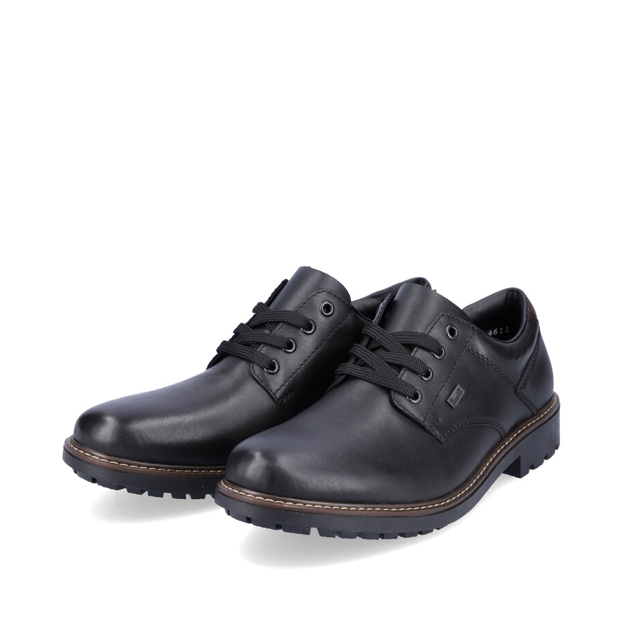 zapatos negros con elástico para hombre rieker f4611-00