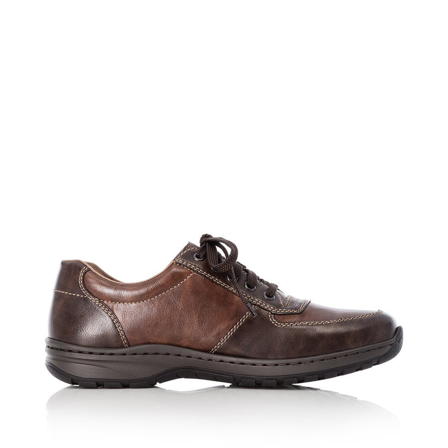 zapatos marrones con cremallera para hombre rieker 03329-25