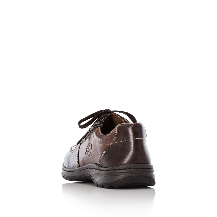 zapatos marrones con cremallera para hombre rieker 03329-25