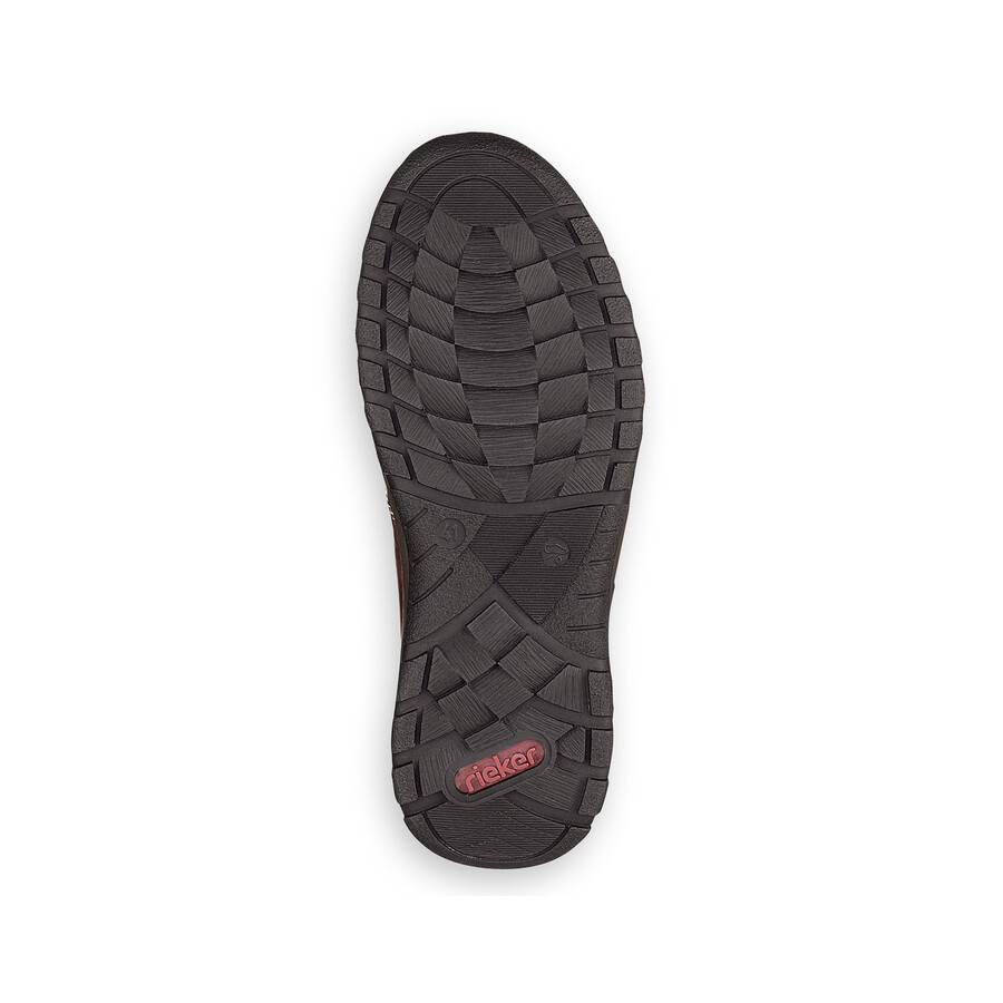 zapatos marrones con cremallera para hombre rieker 03329-25