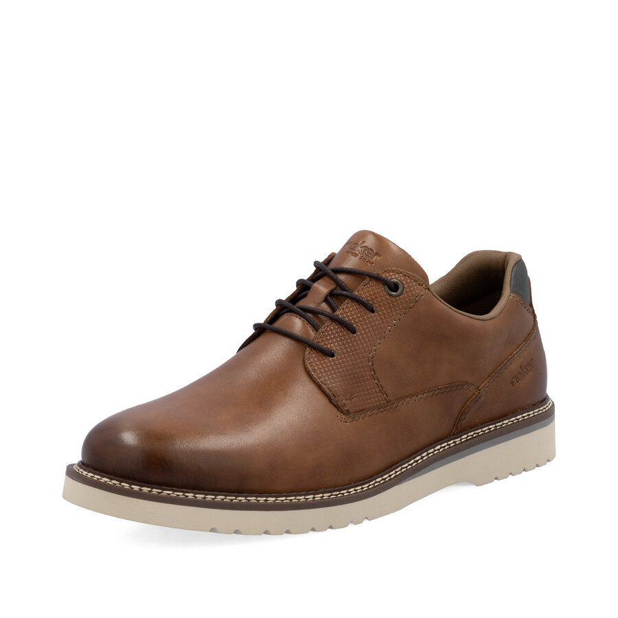 zapatos elásticos marrones para hombre rieker 04503-24