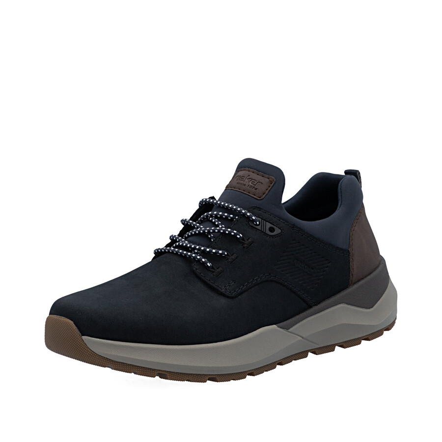 zapatos elásticos azules para hombre rieker 06050-14