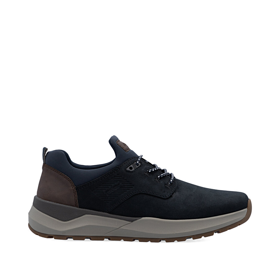 zapatos elásticos azules para hombre rieker 06050-14