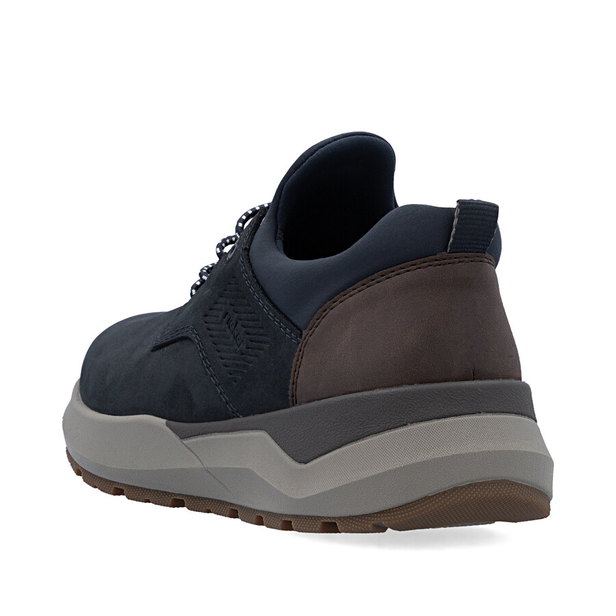 zapatos elásticos azules para hombre rieker 06050-14