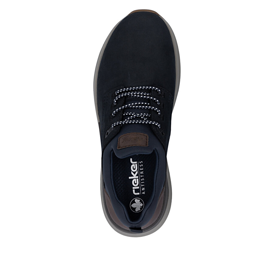 zapatos elásticos azules para hombre rieker 06050-14