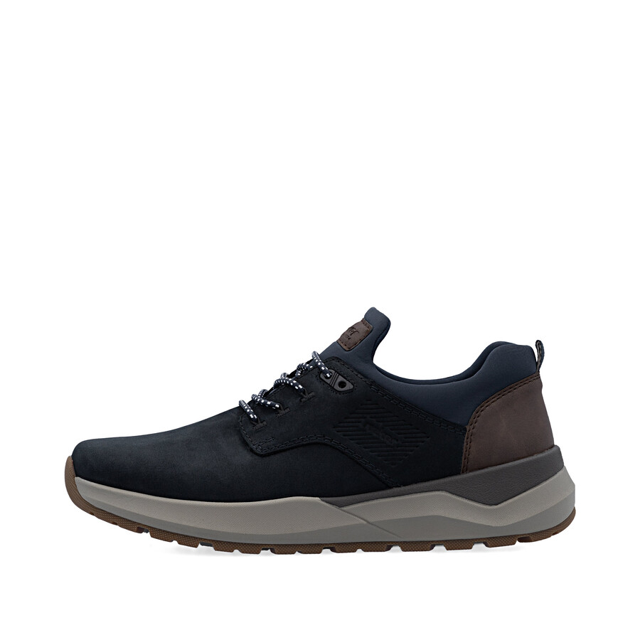 zapatos elásticos azules para hombre rieker 06050-14