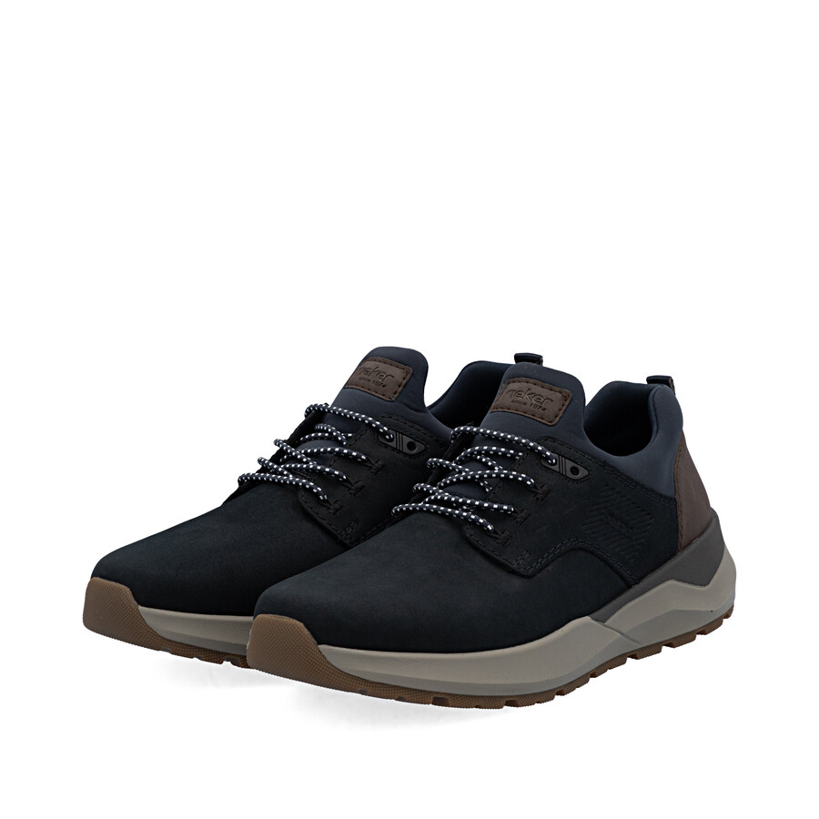 zapatos elásticos azules para hombre rieker 06050-14