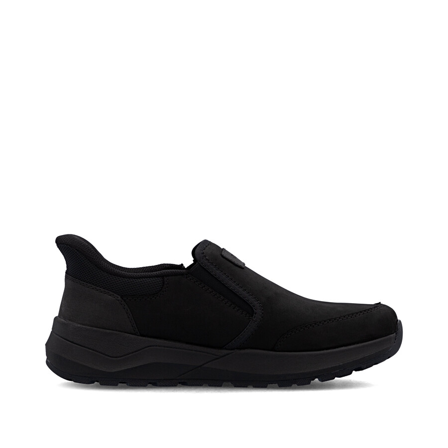 zapatos negros con elástico para hombre rieker 06052-00