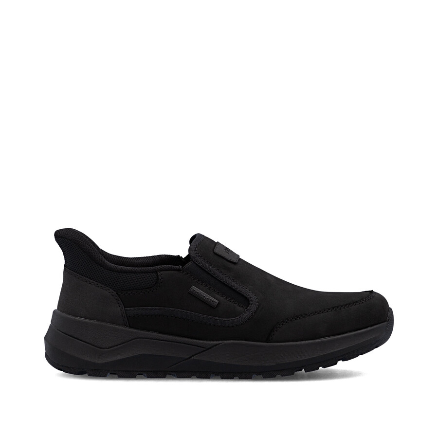 zapatos negros con elástico para hombre rieker 06052-00