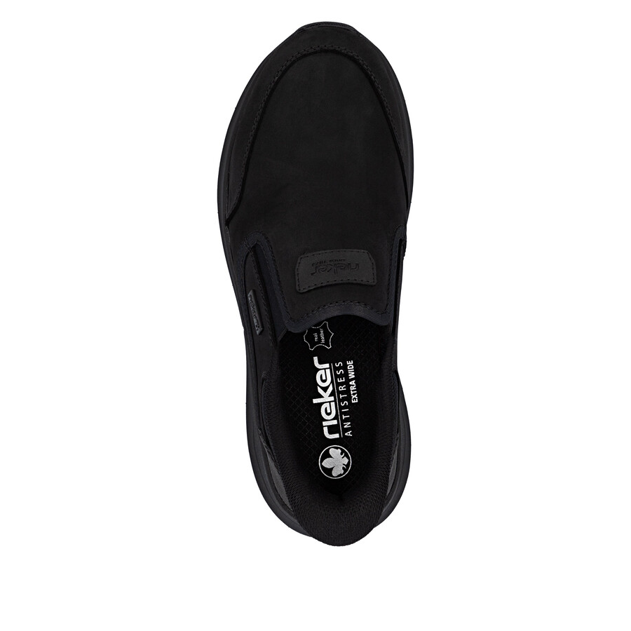 zapatos negros con elástico para hombre rieker 06052-00