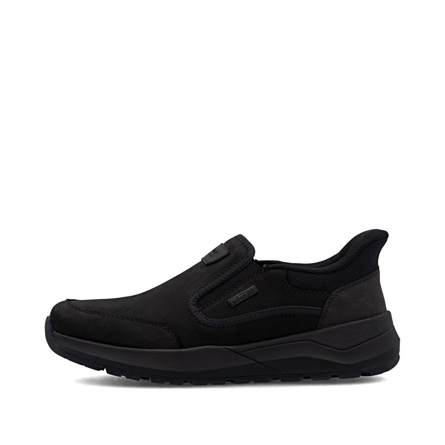 zapatos negros con elástico para hombre rieker 06052-00