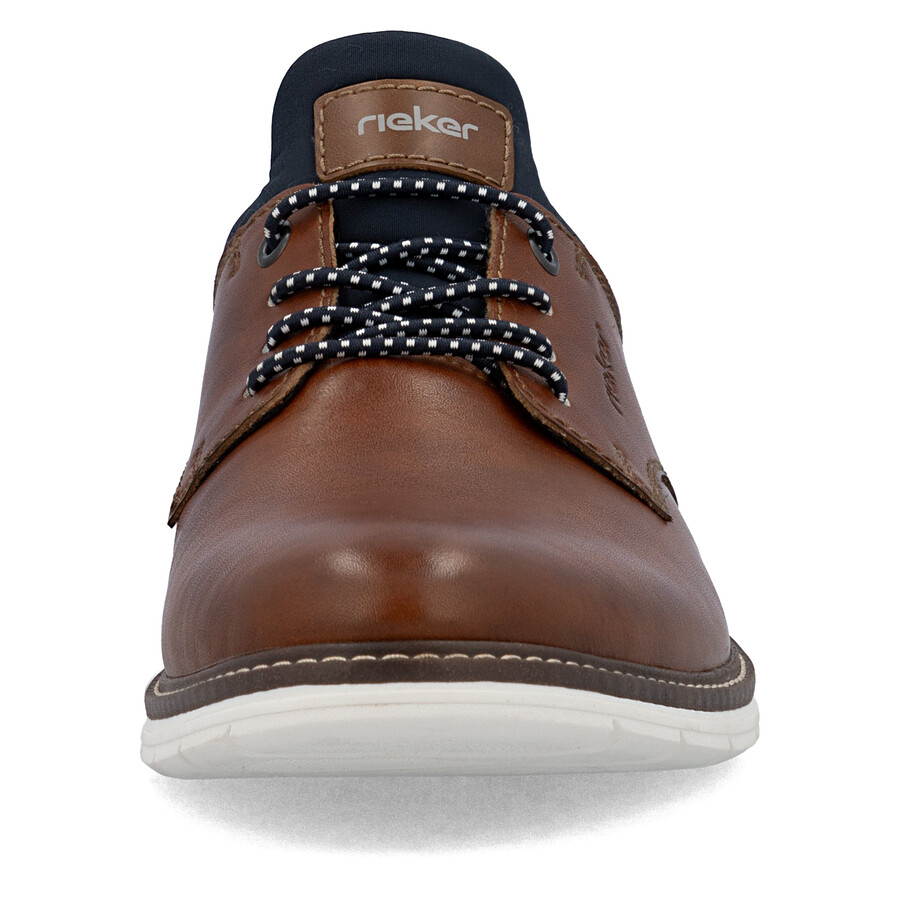 zapatos marrones con elástico para hombre rieker 14454-22