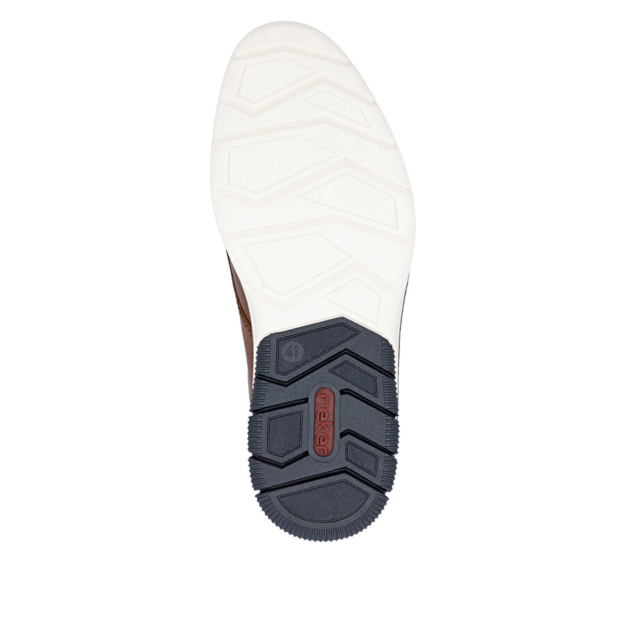 zapatos marrones con elástico para hombre rieker 14454-22