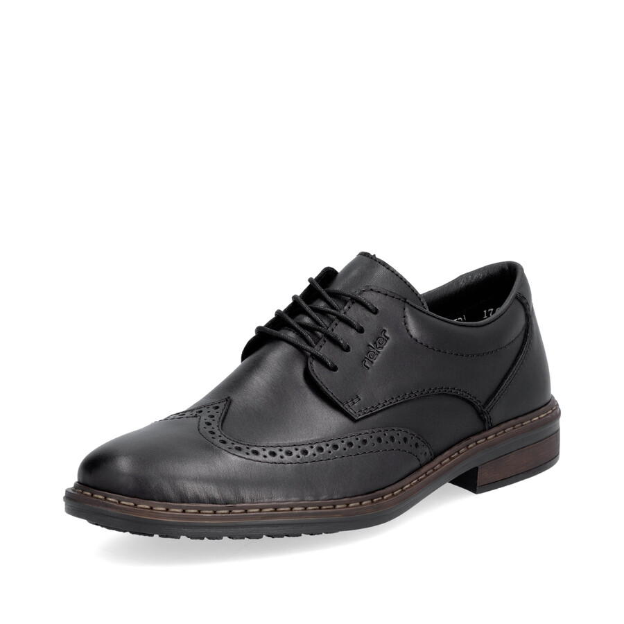 zapatos negros con elástico para hombre rieker 17620-00