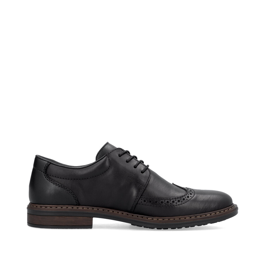 zapatos negros con elástico para hombre rieker 17620-00