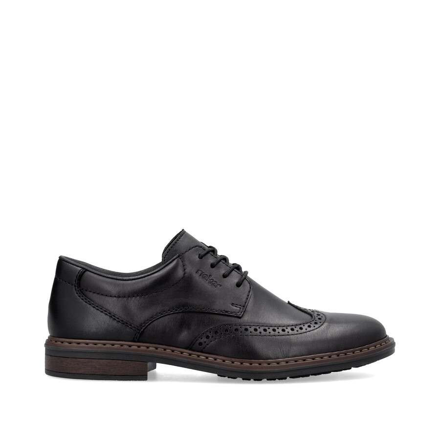 zapatos negros con elástico para hombre rieker 17620-00