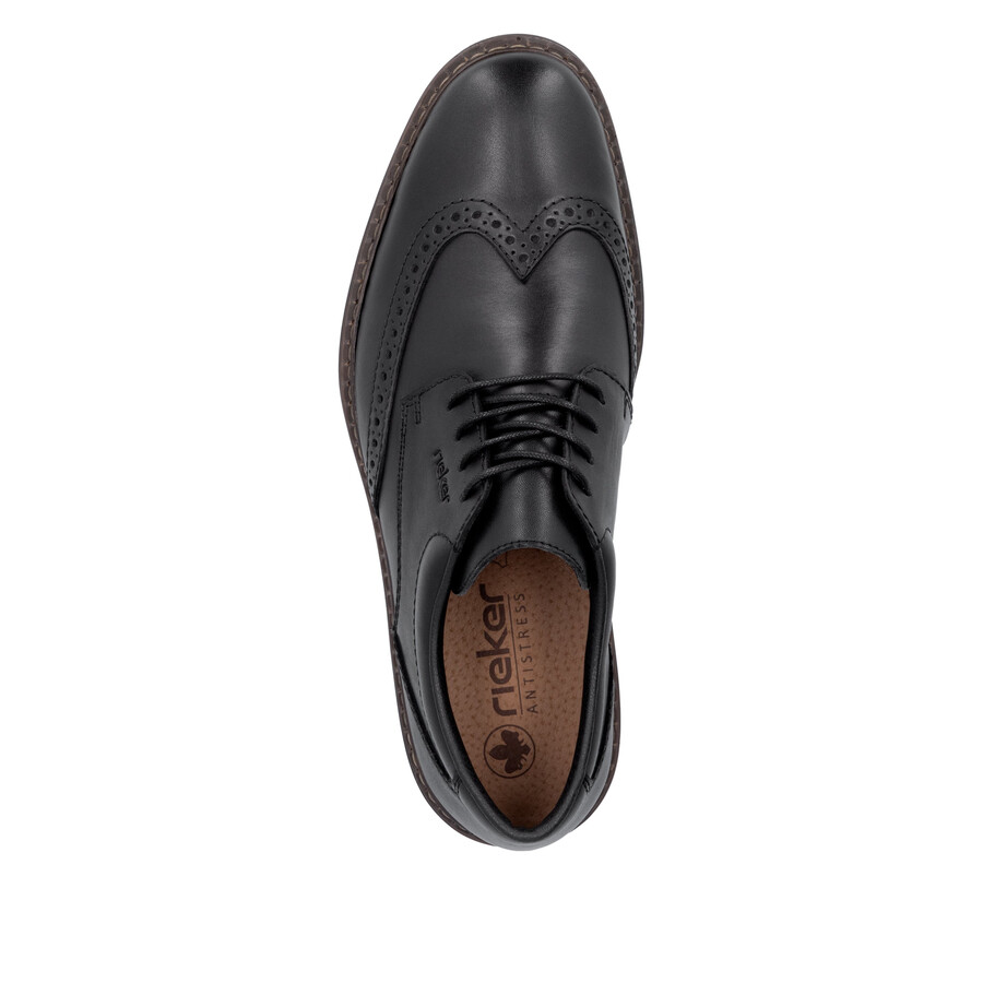 zapatos negros con elástico para hombre rieker 17620-00