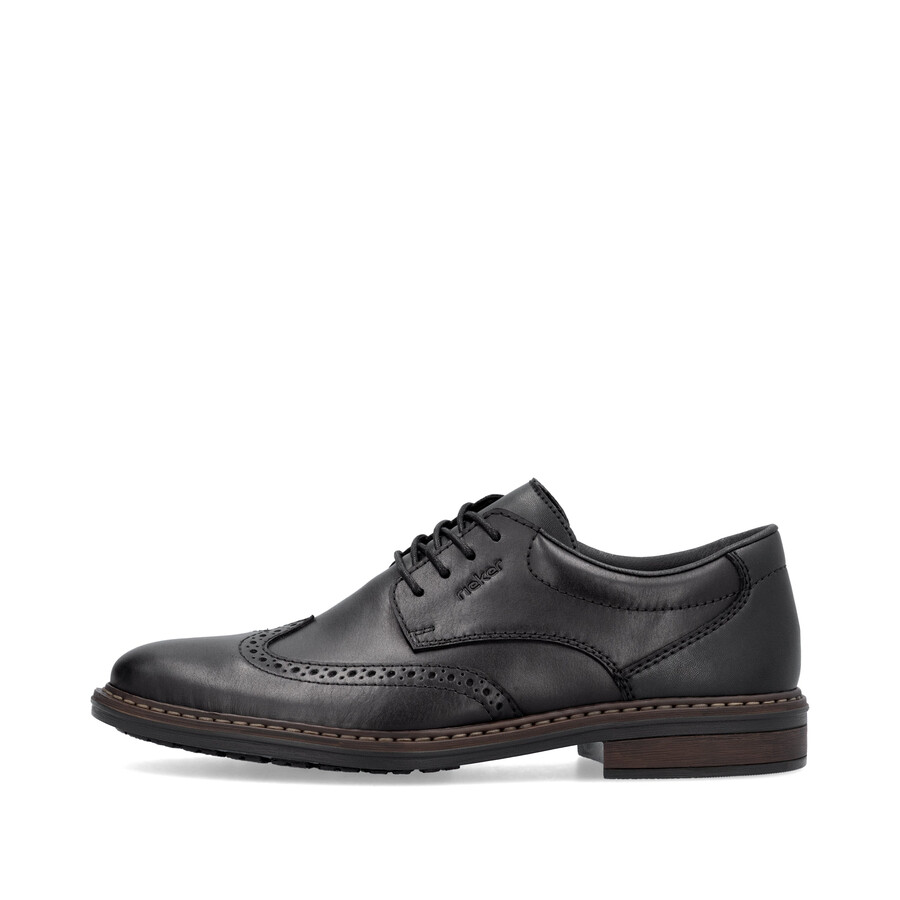 zapatos negros con elástico para hombre rieker 17620-00