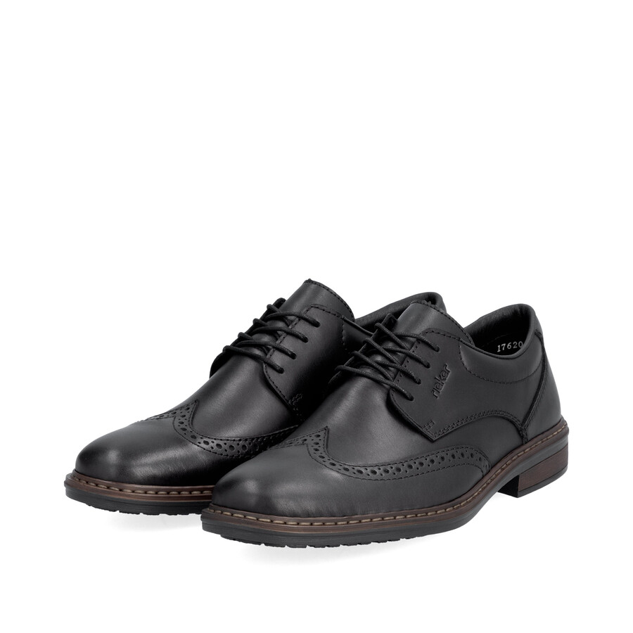 zapatos negros con elástico para hombre rieker 17620-00