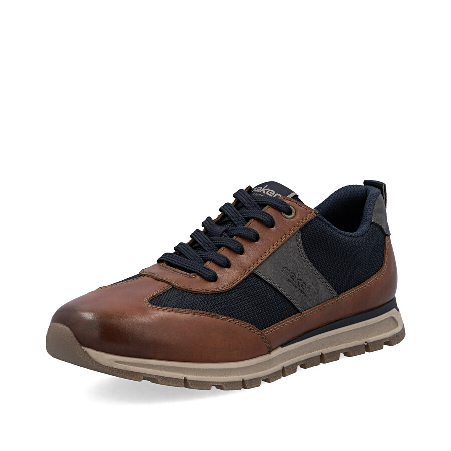 zapatos marrones con cremallera para hombre rieker b0507-24