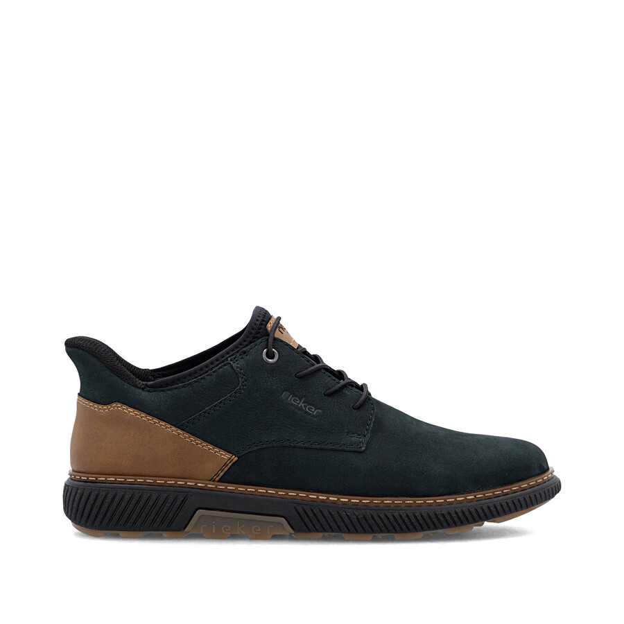 zapatos elásticos azules para hombre rieker b3357-15
