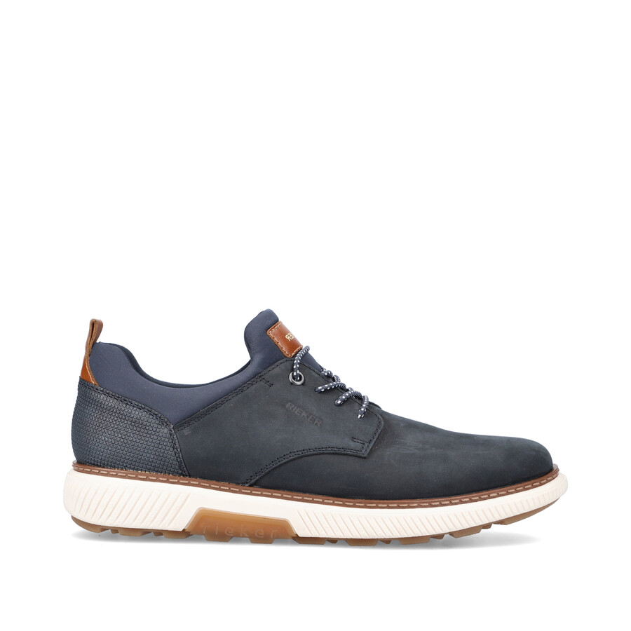 zapatos elásticos azules para hombre rieker b3360-14