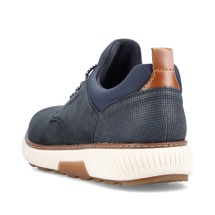 zapatos elásticos azules para hombre rieker b3360-14