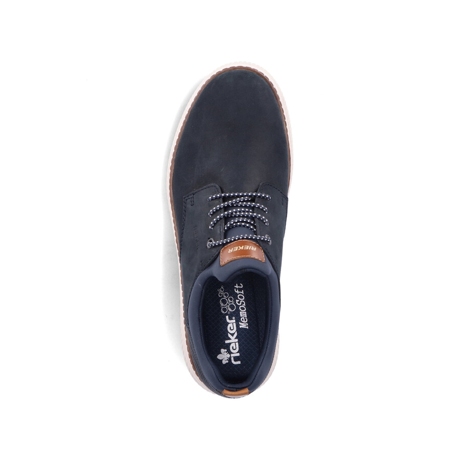 zapatos elásticos azules para hombre rieker b3360-14