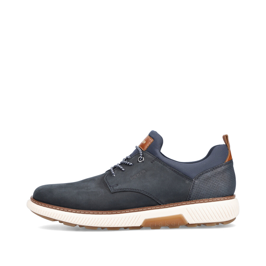 zapatos elásticos azules para hombre rieker b3360-14