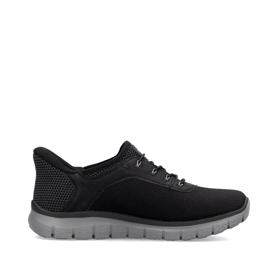 zapatos negros con elástico para hombre rieker b6656-00