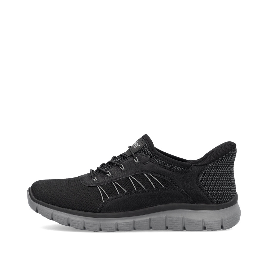 zapatos negros con elástico para hombre rieker b6656-00